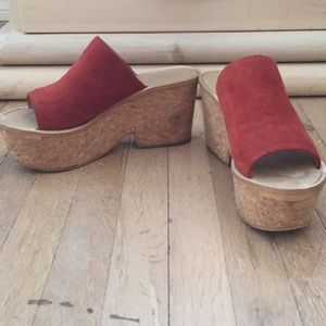 Zara suede wedges